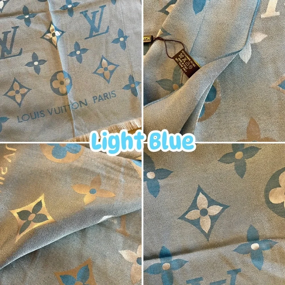 LV Monogram Cashmere Silk Blend Scarf - Picture 2 of 10